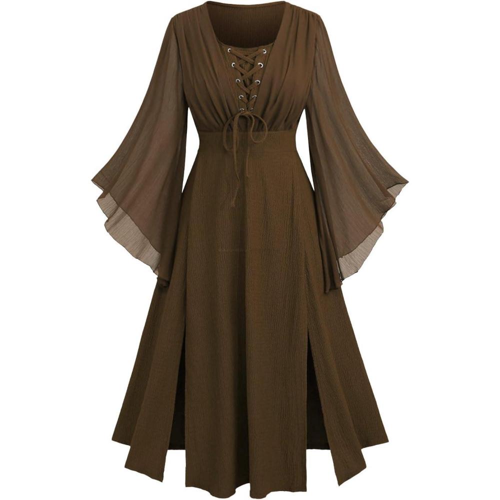 image:imageROSE GAL Rosegal Plus Size Costumes Dress for Women Medieval Fairy Dress Mesh Halloween Costumes Dress CosplayCoffee1