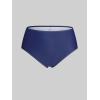 ROSE GAL 3D Figure Butterfly Printed Halter Ruched Tankini Sswimsuit(Deep Blue)