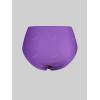 ROSE GAL 3D Figure Butterfly Printed Halter Ruched Tankini Sswimsuit(Purple-2)