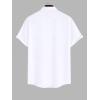 ROSE GAL Matchable Couples Hawaiian Men Shirt and Women Vintage V-Neck Split Dress(Men/White)