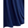 ROSE GAL Rosegal Plus Size Costumes Dress for Women Medieval Bell Sleeves Lace-up Midi Dress Halloween Dress(Blue_1)