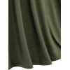 ROSE GAL Rosegal Plus Size Costumes Dress for Women Medieval Bell Sleeves Lace-up Midi Dress Halloween Dress(Green_3)