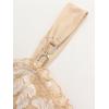 ROSE GAL Rosegal Women Plus Size Elegant Summer Babydoll Tank Top Floral Lace Overlay Peplum Hem Surplice Tank Top(Khaki_1)