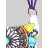 ROSE GAL Rosegal Women Plus Size Modest Tankini Swimsuit Feather Strappy Crisscross Swimwear(Purple_1)
