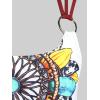 ROSE GAL Rosegal Women Plus Size Modest Tankini Swimsuit Feather Strappy Crisscross Swimwear(Red_1)
