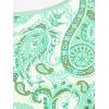 ROSE GAL Rosegal Womens Plus Size Bohemian Paisley Print Tankini Swimwear with Boyshorts(Green_1)