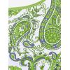 ROSE GAL Rosegal Womens Plus Size Bohemian Paisley Print Tankini Swimwear with Boyshorts(Green_3)