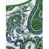 ROSE GAL Rosegal Womens Plus Size Bohemian Paisley Print Tankini Swimwear with Boyshorts(Green_4)