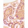 ROSE GAL Rosegal Womens Plus Size Bohemian Paisley Print Tankini Swimwear with Boyshorts(Light Orange_1)