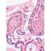ROSE GAL Rosegal Womens Plus Size Bohemian Paisley Print Tankini Swimwear with Boyshorts(Light Pink_2)