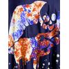 ROSE GAL Rosegal Womens Plus Size Lip Printed Padded Boyleg Strappy Tankini Swimsuit(Blue_1)
