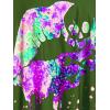 ROSE GAL Rosegal Womens Plus Size Lip Printed Padded Boyleg Strappy Tankini Swimsuit(Green_2)