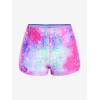 ROSE GAL Rosegal Womens Plus Size Lip Printed Padded Boyleg Strappy Tankini Swimsuit(Purple_1)