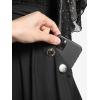 ROSE GAL Women Plus Size Cocktail Party Sparkly Bridesmaid Wedding Guest Semi Formal Dress(Black_2)