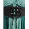 ROSE GAL Women Plus Size Medieval Renaissance Costume Dress(Green_2)