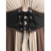 ROSE GAL Women Plus Size Medieval Renaissance Costume Dress(Khaki_1)