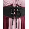 ROSE GAL Women Plus Size Medieval Renaissance Costume Dress(Pink_1)