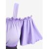 ROSE GAL Women Plus Size Medieval Renaissance Costume Dress(Purple_1)