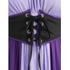 ROSE GAL Women Plus Size Medieval Renaissance Costume Dress(Purple_1)