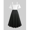 ROSE GAL Women Plus Size Medieval Renaissance Costume Dress(White_1)