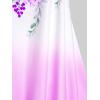 ROSE GAL Womens Plus Size Curve Ombre Color Floral Print Crisscross Modest Tankini Swimsuit Set(Pink_1)