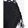 ROSE GAL Womens Plus Size Polka Dot Halter Twist Cinched Ruched Boyshorts Tankini Swimwear(Black_4)