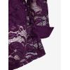 ROSE GAL Womens Plus Size Sheer Lace Button Front Long Sleeve Blouse and Cami Top Twinset(Deep Purple)