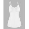 ROSE GAL Womens Plus Size Sheer Lace Button Front Long Sleeve Blouse and Cami Top Twinset(White)