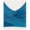 Rosegal Plus Size Women 3 Piece Tankini Swimsuit Gothic Skull Rose Spider Web Print Twist Bathing Suit(Blue_1)