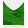 Rosegal Plus Size Women 3 Piece Tankini Swimsuit Gothic Skull Rose Spider Web Print Twist Bathing Suit(Green_1)