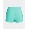 Rosegal Women Plus Size Modest Tankini Swimsuit Rose Print Boyleg Swimwear Padded Boyshorts Bathing(Green_1)