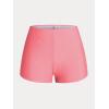 Rosegal Women Plus Size Modest Tankini Swimsuit Rose Print Boyleg Swimwear Padded Boyshorts Bathing(Pink_100)