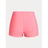 Rosegal Women Plus Size Modest Tankini Swimsuit Rose Print Boyleg Swimwear Padded Boyshorts Bathing(Pink_100)