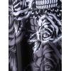 Rosegal Womens Plus Size Modest Skull Rose Print Rings Crisscross Boyshorts Tankini Swimsuit Set(Black_3)