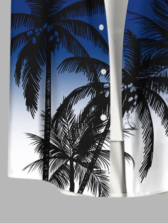 image:imageROSE GAL Matchable Couples Hawaiian Men Shirt and Women Vintage Vintage Sleeveless DressMenDeep Blue