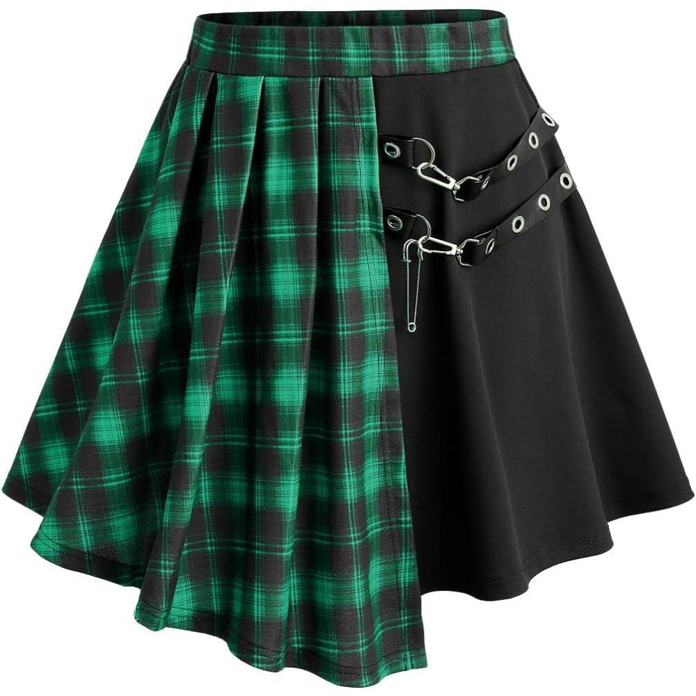 image:imageROSE GAL Plus Size Womens Goth Punk Y2K SkritGreen1