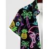 ROSE GAL Matchable Couples Hawaiian Men Shirt and Women Vintage Vintage Sleeveless Dress(Men/Black_2)