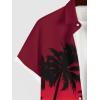 ROSE GAL Matchable Couples Hawaiian Men Shirt and Women Vintage Vintage Sleeveless Dress(Men/Red_1)