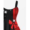 ROSE GAL Matchable Couples Hawaiian Men Shirt and Women Vintage Vintage Sleeveless Dress(Women/Black_10)