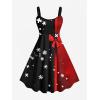 ROSE GAL Matchable Couples Hawaiian Men Shirt and Women Vintage Vintage Sleeveless Dress(Women/Black_10)