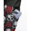 ROSE GAL Plus Size Gothic Dress for Women Halloween Costume Skull Print Goth Swing Witchy Costume Vampire Dresses(Red)