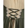 ROSE GAL Plus Size Medieval Renaissance Costume for Women Peasant Dress Cold Shouler Ruffles(Green_1)