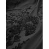 ROSE GAL Plus Size Medieval Vintage Costume Cold Shoulder Flare Sleeve Goth Dresses(Black_1)