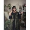ROSE GAL Plus Size Renaissance Halloween Costume Medieval Irish Bell Sleeve Fairy Medieval Corset Dress for Women(Green)