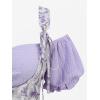 ROSE GAL Plus Size Womems Renaissance Fairy Dress Victorian Cold Shoulder Floral Lace-up Handkerchie Dress(Purple_1)