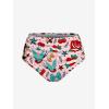 ROSE GAL Plus Size Women Funny Print High Waisted Bikini Set Tummy Control Bathing Suits(Pink)