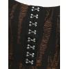 ROSE GAL Plus Size Women Goth Punk Ripped Handkerchief Dress(Black_1)