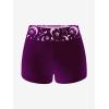 ROSE GAL Plus Size Women Gothic Tummy Control Modest Tankini Swimsuit Sun Moon Boyleg Padded Tankini Swimwear(Purple_1)