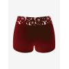 ROSE GAL Plus Size Women Gothic Tummy Control Modest Tankini Swimsuit Sun Moon Boyleg Padded Tankini Swimwear(Red_1)