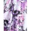 ROSE GAL Plus Size Women Gothic Two Piece Bathing Suit Skull Floral Print Plaid Tankini Swimsuit(Light Purple)